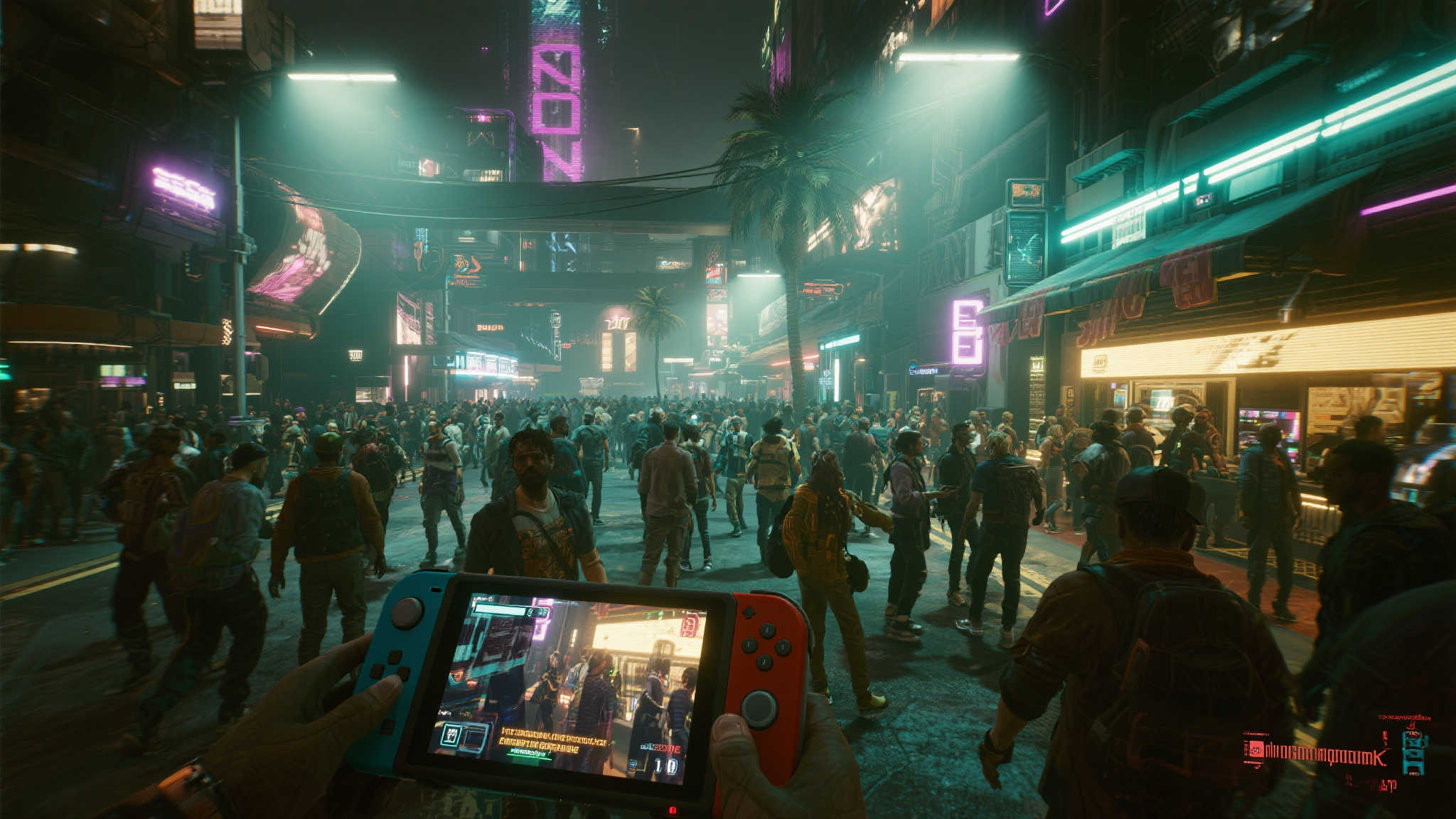 《赛博朋克2077》Switch2版画面曝光:细节惊艳绝伦! 《赛博朋克2077》Switch2版画面曝光:细节惊艳绝伦!