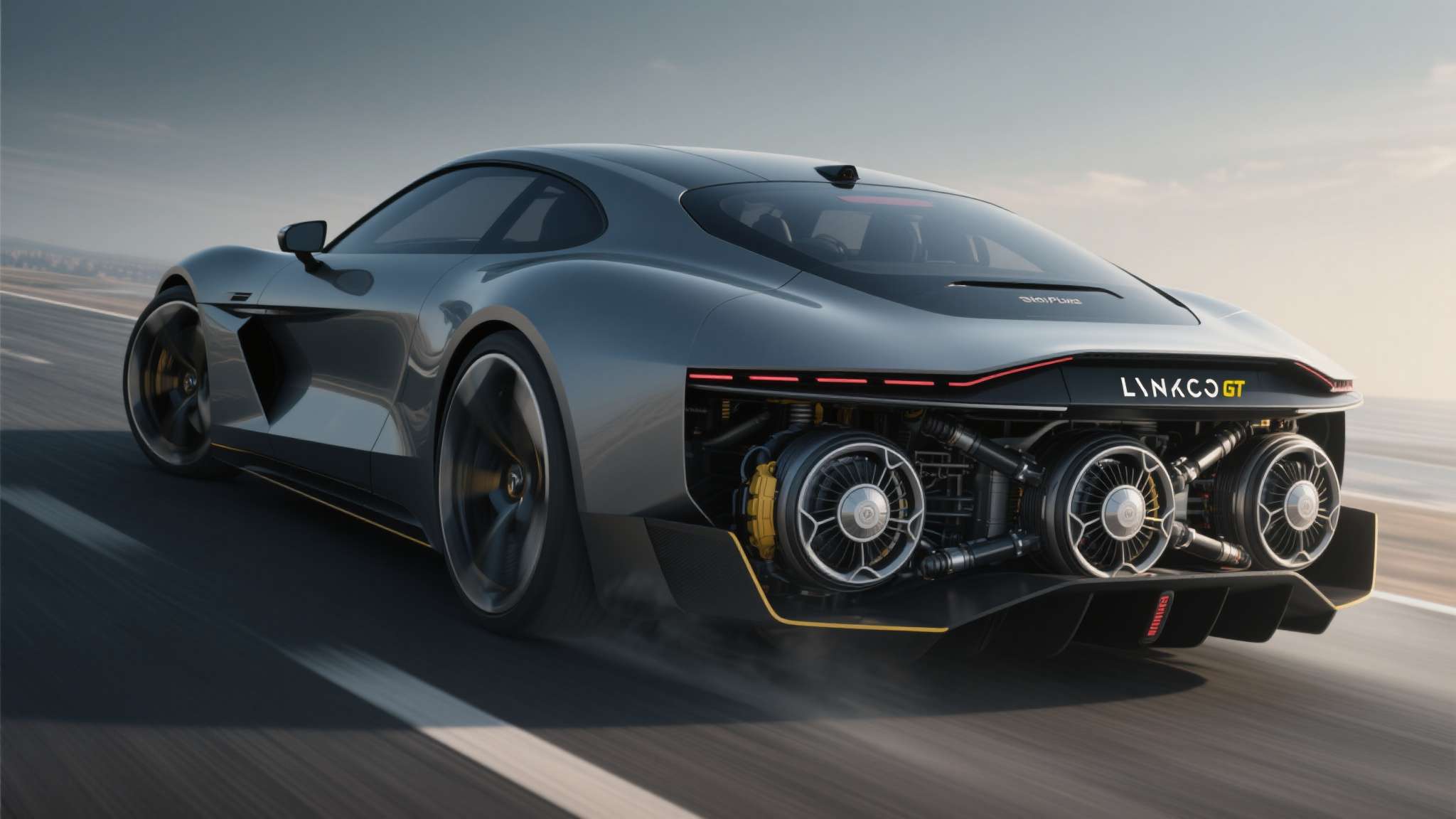 领克首款GT概念跑车亮相北京车展：百公里加速约2秒